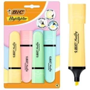 Marker BIC flat pastel blister 4kom slide slika