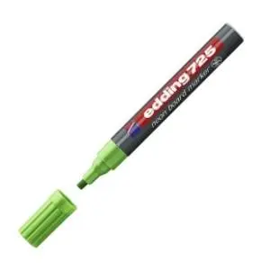Marker EDDING za belu tablu 725 neon 2-5mm zeleni 1kom slide slika