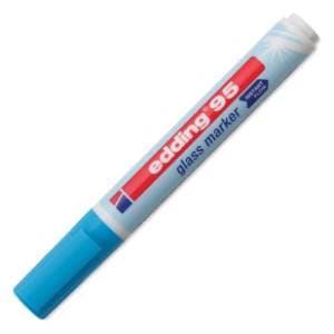 Marker EDDING za staklenu tablu E-95 1.5-3mm svetloplavi 1kom slide slika