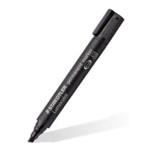 Marker STAEDTLER lumo kosi crni 1kom slide slika