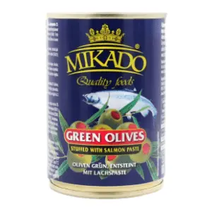 MIKADO zelene masline sa lososom 280g slide slika