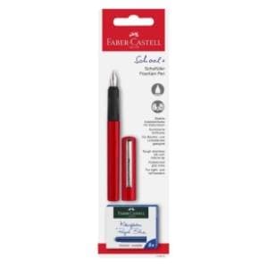 Naliv pero FABER CASTELL crveno 1kom + patrone slide slika