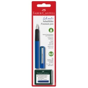 Naliv pero FABER CASTELL plavo 1kom + patrone slide slika