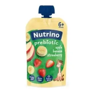 NUTRINO probiotik voćni pire jabuka banana i jagoda 100g slide slika