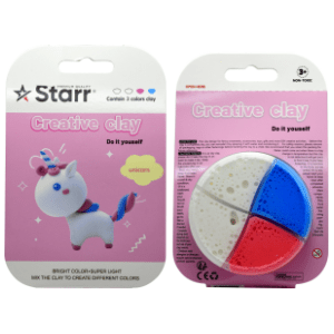 Plastelin STARR Clay set jednorog 4 boje 63g slide slika