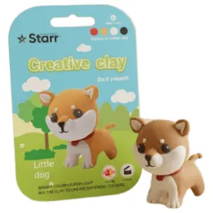Plastelin STARR Clay set pas 4 boje 63g slide slika