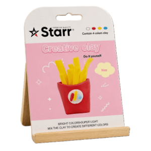 Plastelin STARR Clay set pomfrit 4 boje 63g slide slika