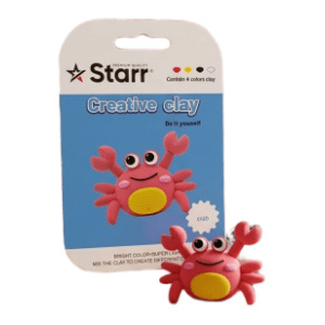 Plastelin STARR Clay set rak 4 boje 63g slide slika