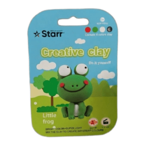 Plastelin STARR Clay set žaba 4 boje 63g slide slika