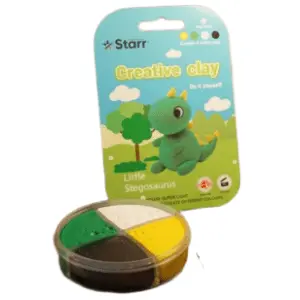 Plastelin STARR Clay set zmaj 4 boje 63g slide slika
