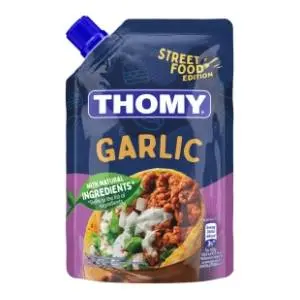 Preliv THOMY garlic doypack 160g slide slika