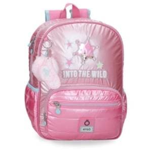 Ranac za školu ENSO Into the wild 38cm pink slide slika