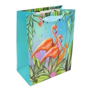 Ukrasna kesa M OPTIMUM Flamingo glitter 1kom slide slika