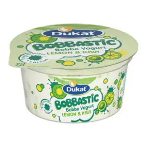 Voćni jogurt DUKAT Bobbastic kivi i limun 150g slide slika