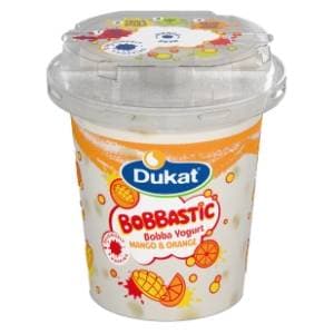 Voćni jogurt DUKAT Bobbastic mango i pomoranđža 300g slide slika
