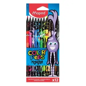 Drvene bojice MAPED monster 12kom slide slika
