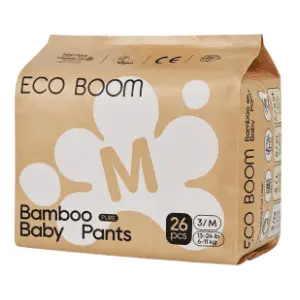 ECO BOOM pelene gaćice biorazgradive M 26kom slide slika