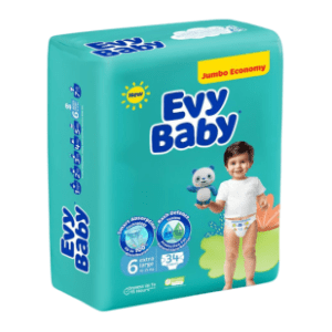 EVY BABY pelene jumbo 6 XL 40kom slide slika