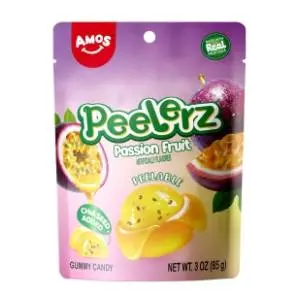 Gumene bombone AMOS Peelerz passion fruit 65g slide slika