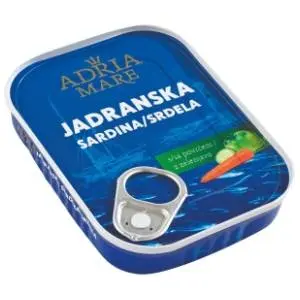 Sardina ADRIA MARE jadranska sa povrćem 105g slide slika