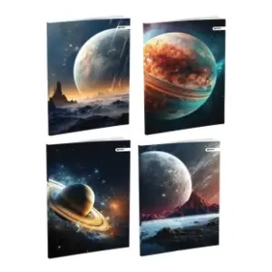 Sveska A5 dikto SPIRIT planets 52lista 1kom slide slika