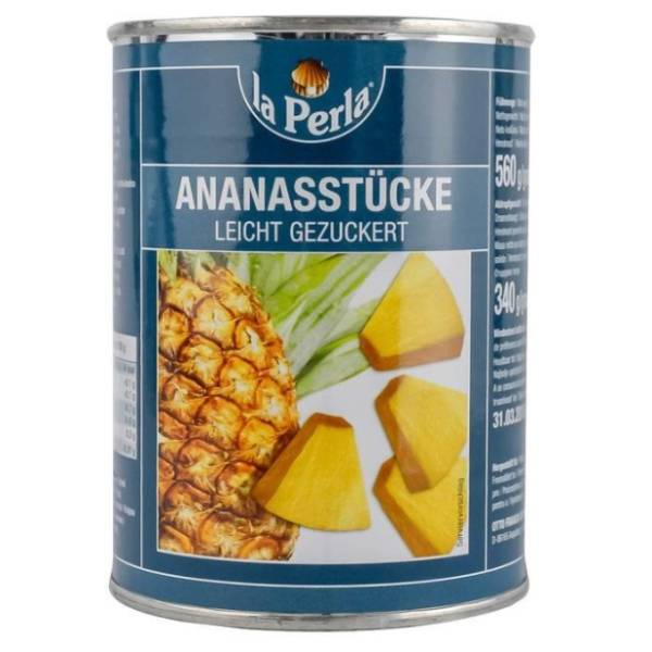 Ananas LA PERLA kocka 580g