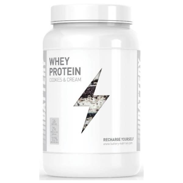 BATTERY WHEY protein cookies & cream 800g