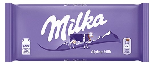 Čokolada MILKA alpine milk 80g