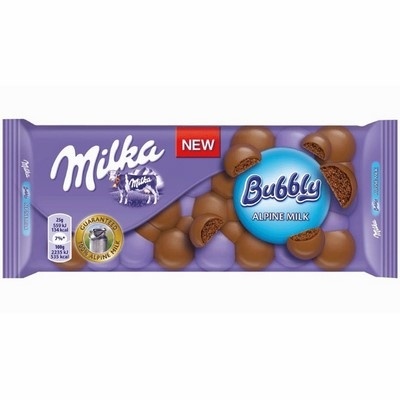 Čokolada Milka Bubbly milk 90g