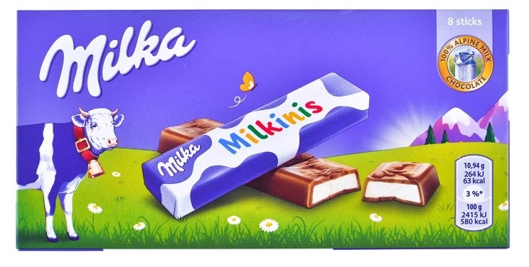 Čokolada MILKA Milkinis milk 87,5g