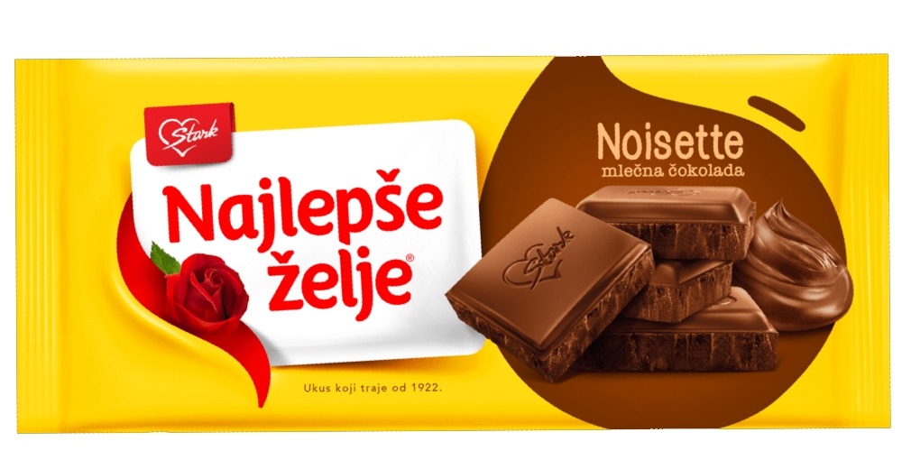 Čokolada ŠTARK Najlepše želje noisette 180g