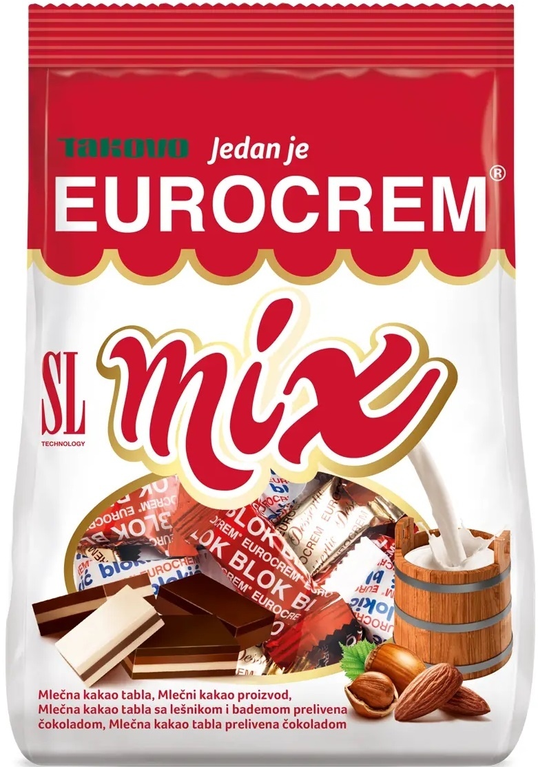 Čokoladice SWISSLION Eurocrem Mix 280g