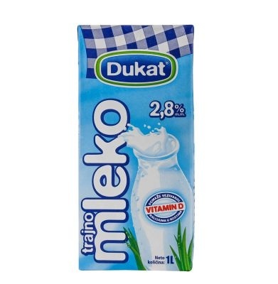 Dugotrajno mleko DUKAT 2,8%mm 1l