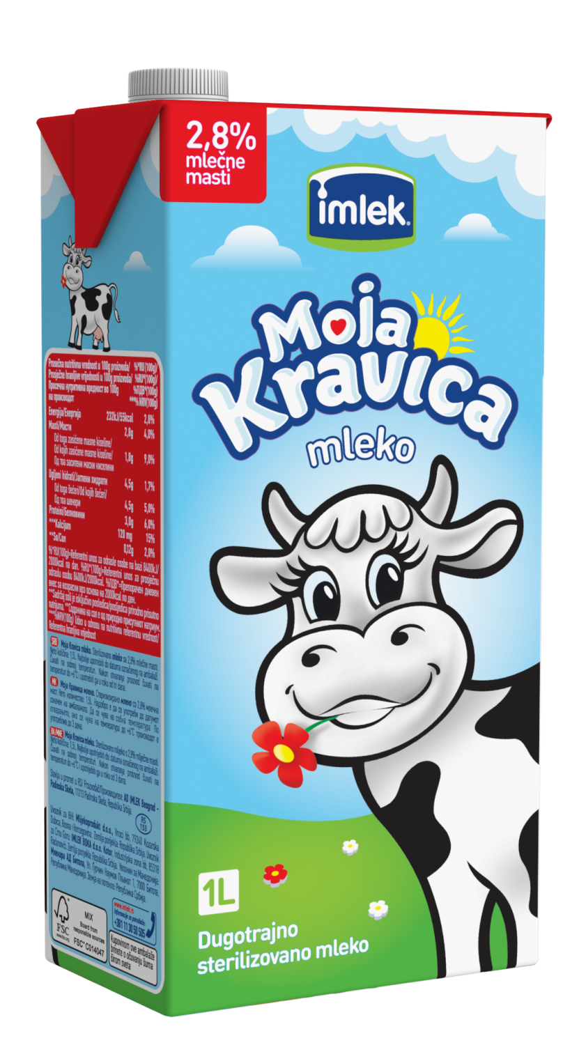 Dugotrajno mleko IMLEK 2,8%mm 1l