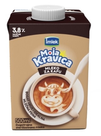 Dugotrajno mleko IMLEK za kafu 3,8%mm 500ml