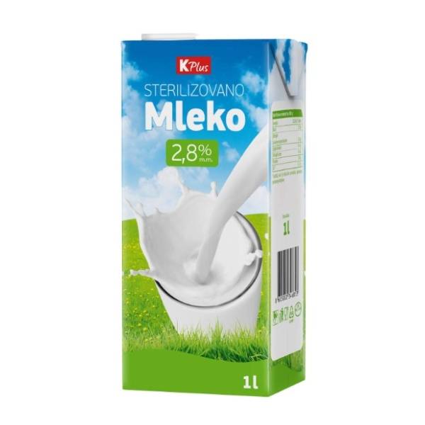 Dugotrajno mleko K Plus 2,8%mm 1l