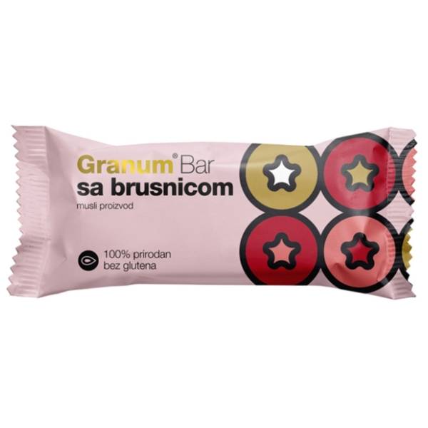 GRANUM Bar sa brusnicom 30g