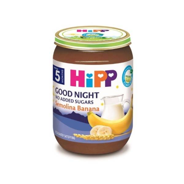 HIPP kašica za laku noć banana griz kakao 190g