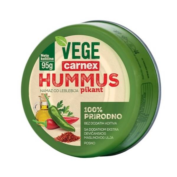 Hummus CARNEX Vege pikant 95g