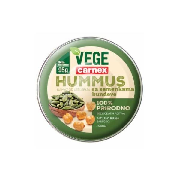Hummus CARNEX Vege semenke bundeve 95g