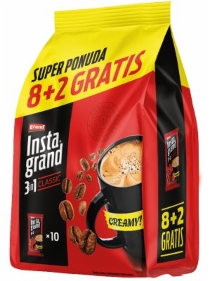 Instant kafa GRAND 3in1 8+2 gratis 200g