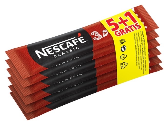 Instant kafa NESCAFE Classic 3u1 5+1 gratis