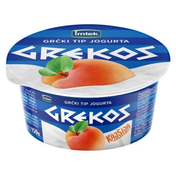 Jogurt GREKOS kajsija 150g