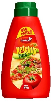 Kečap GURMAN plus pizza 1,5kg