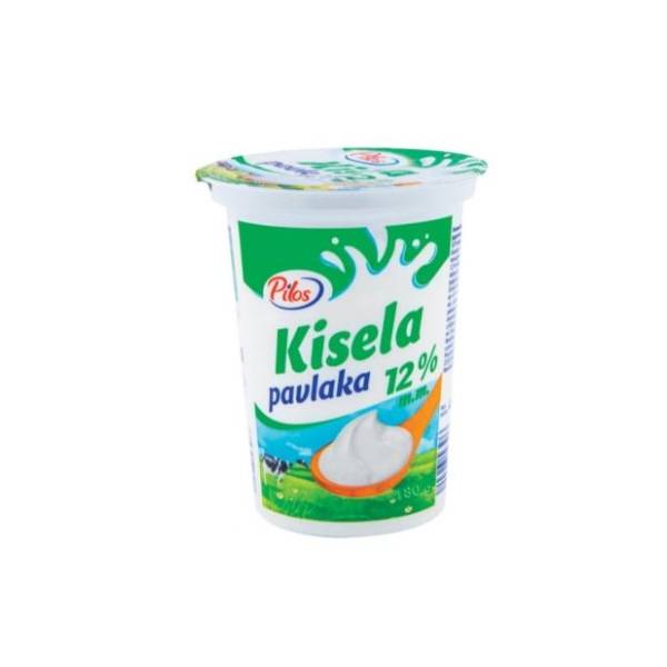 Kisela pavlaka PILOS 12%mm 180g