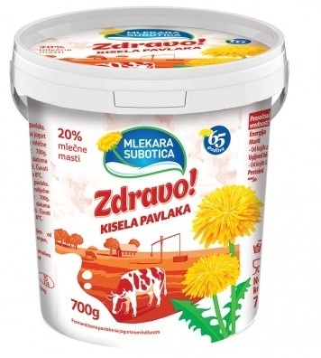 Kisela pavlaka ZDRAVO 20%mm 700g