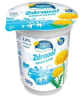 Kiselo mleko ZDRAVO 2,8%mm 180g