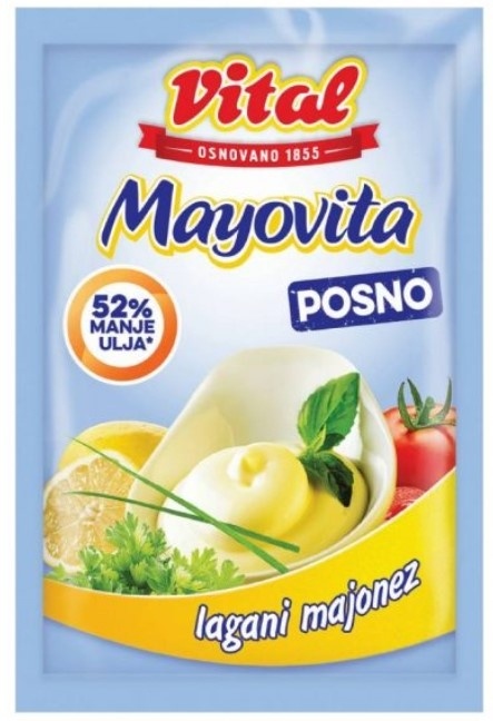 Majonez VITAL Mayovita light kesa 90g