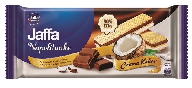 Napolitanka JAFFA krem i kokos 187g