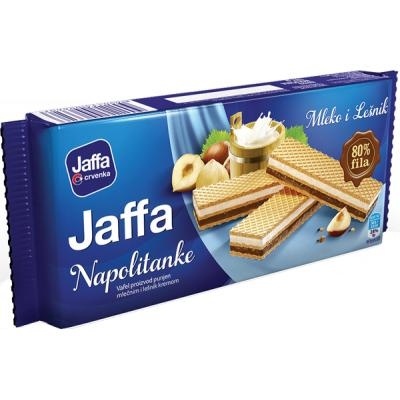 Napolitanka JAFFA mleko lešnik 187g